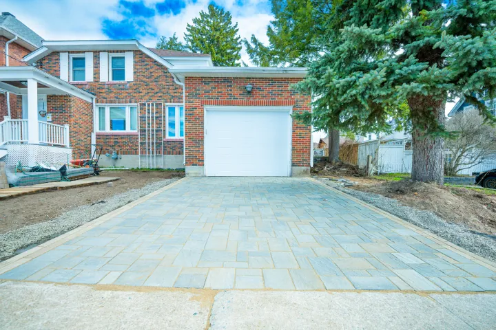 Finished interlock driveway, North Bay.